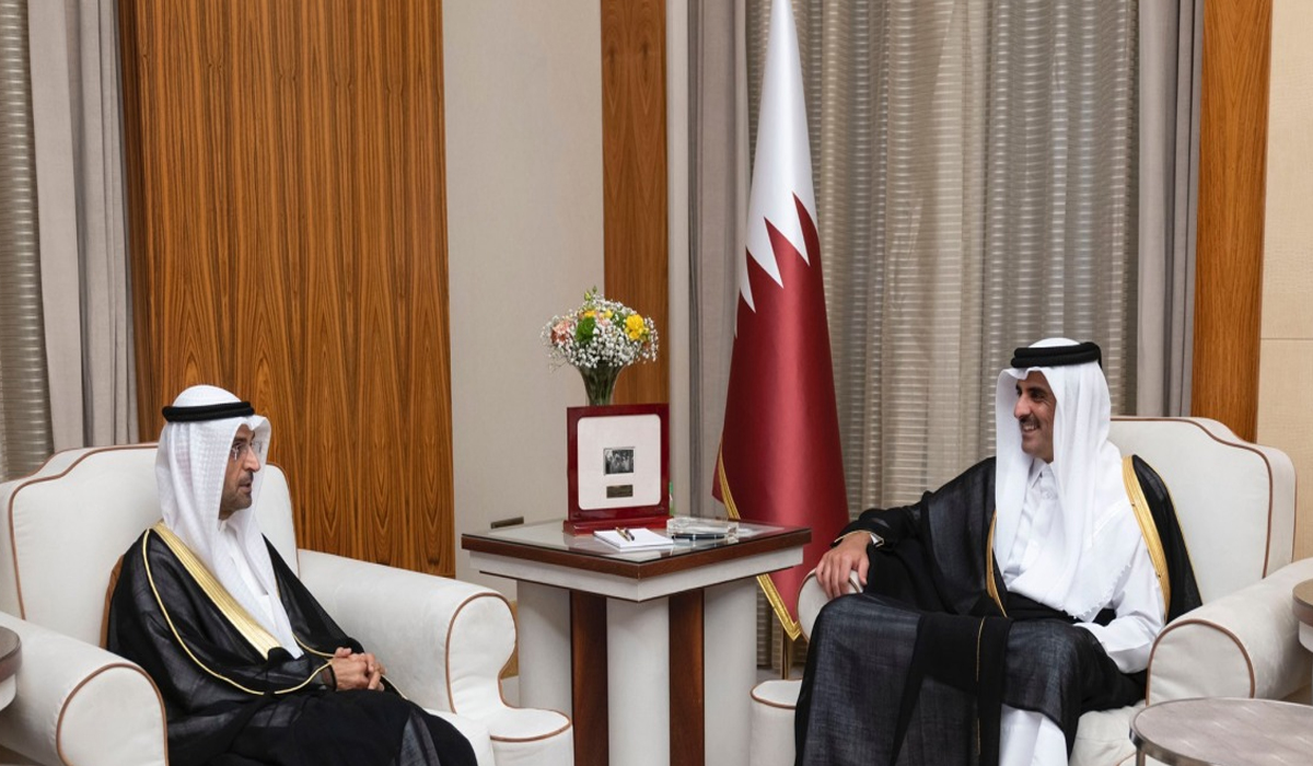 HH the Amir Meets GCC Secretary-General